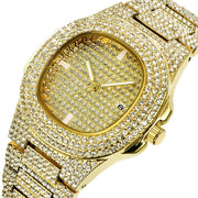 ICE OUT DIMOND PATEK PHILIPPE WITH FREE BRACLET