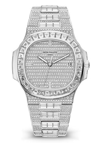 ICE OUT DIMOND PATEK PHILIPPE WITH FREE BRACLET